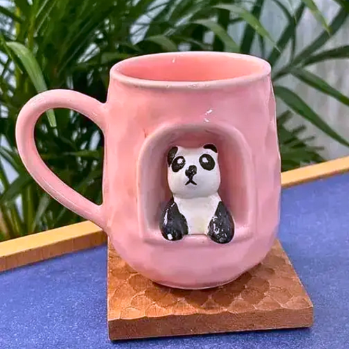 Pink Panda 3D Mug