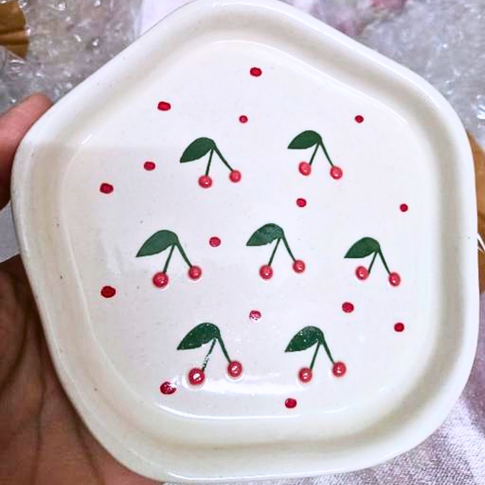 Charming Cherry Cup & Saucer Set