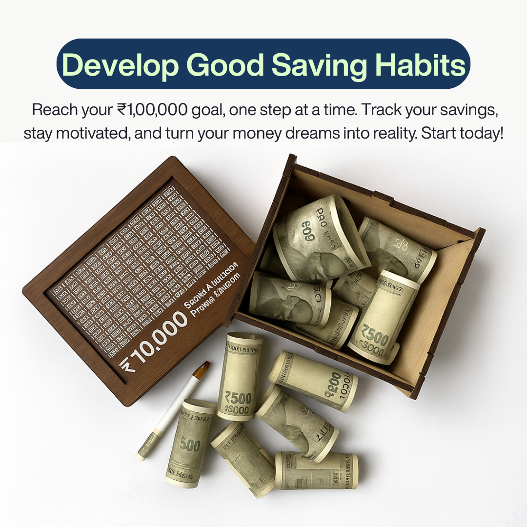 Your Next ₹1 Lakh – Premium Wooden Bank for Smart Saving