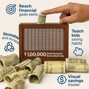 Your Next ₹1 Lakh – Premium Wooden Bank for Smart Saving